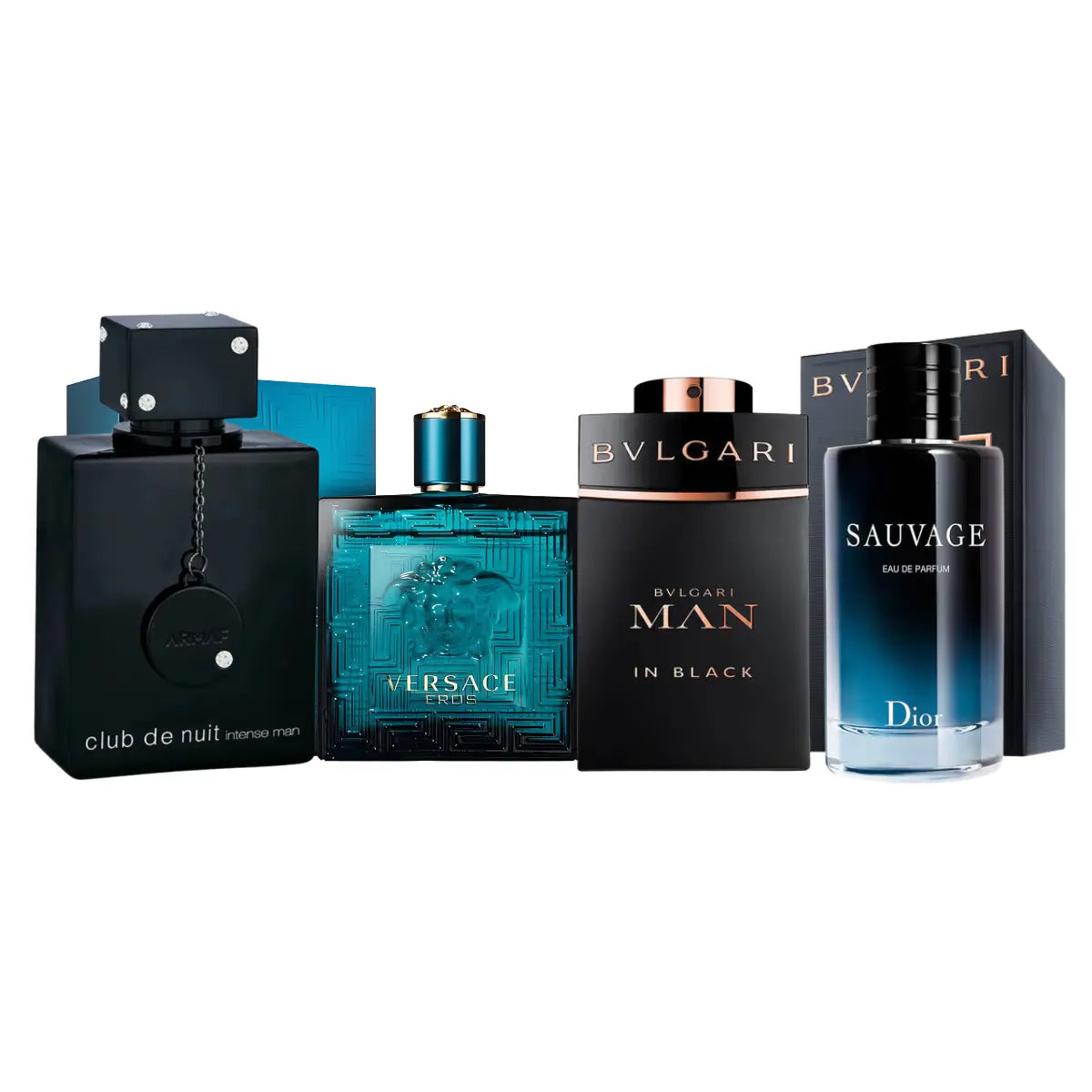 Zestaw 4 perfum | Man in Black, Sauvage, Club the Nuit, Eros 100ml