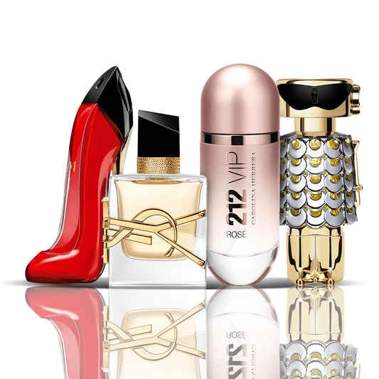 Zestaw 4 perfum | Very Good Girl + Libre + 212 VIP Rose + Fame 100ML